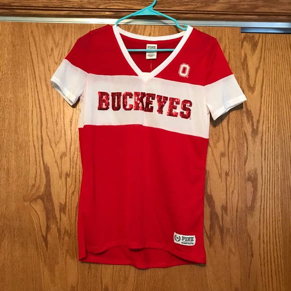 PINK Victoria's Secret Tops - PINK Ohio State Jersey (Small)